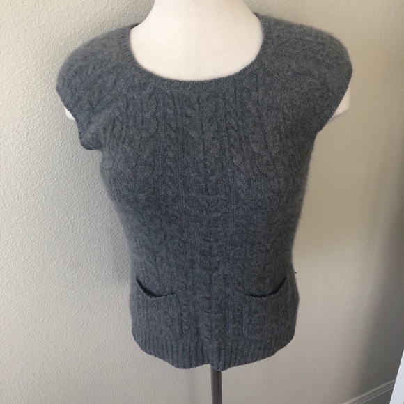 Saks Fifth Avenue 100% Cashmere Sleeveless Sweater - Picture 3 of 8